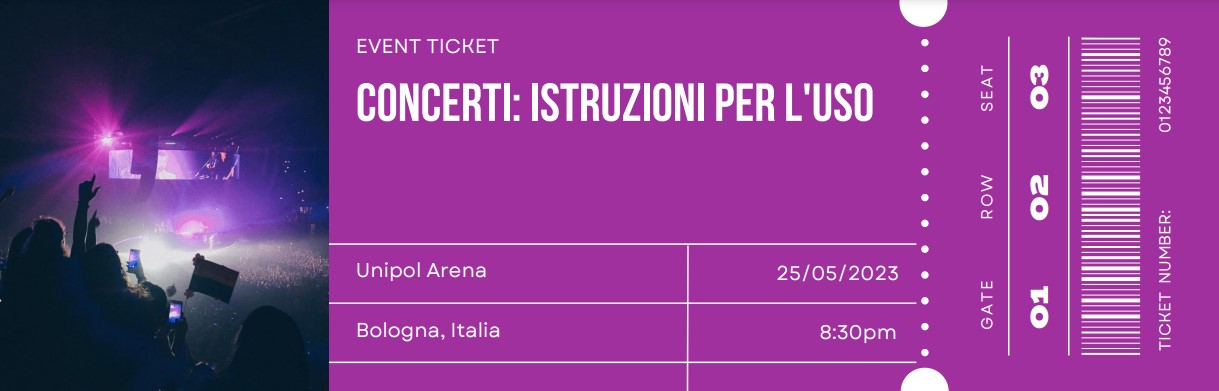 Biglietto per un concerto